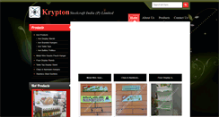 Desktop Screenshot of kryptonsteelcraftindia.com
